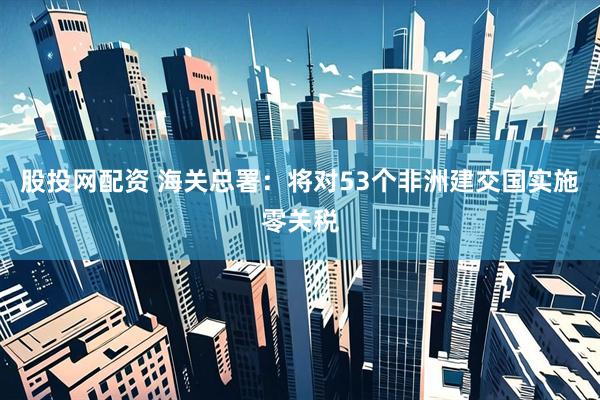 股投网配资 海关总署：将对53个非洲建交国实施零关税